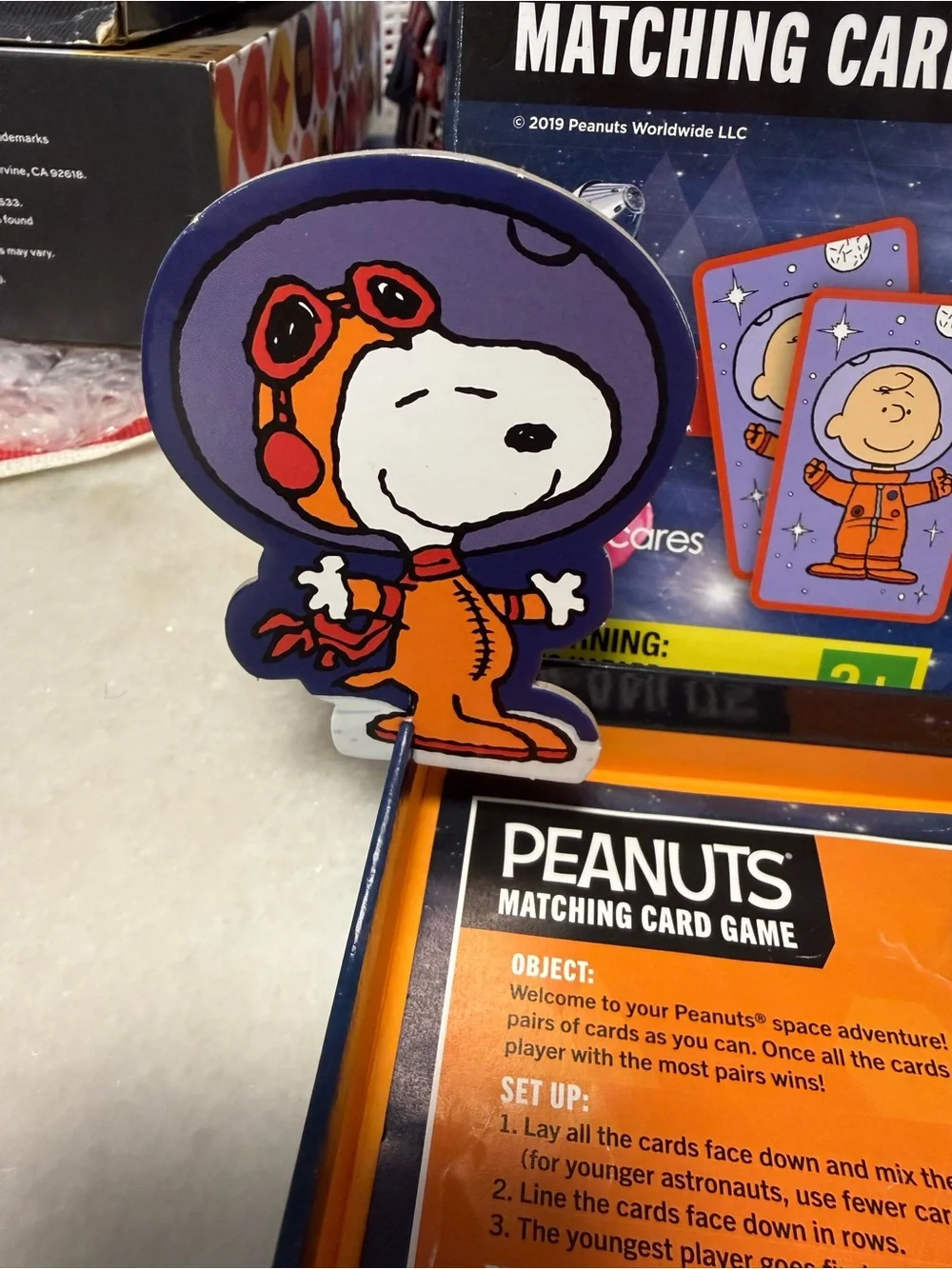 Peanuts Space Card Game - Pink & Purple Art Cards